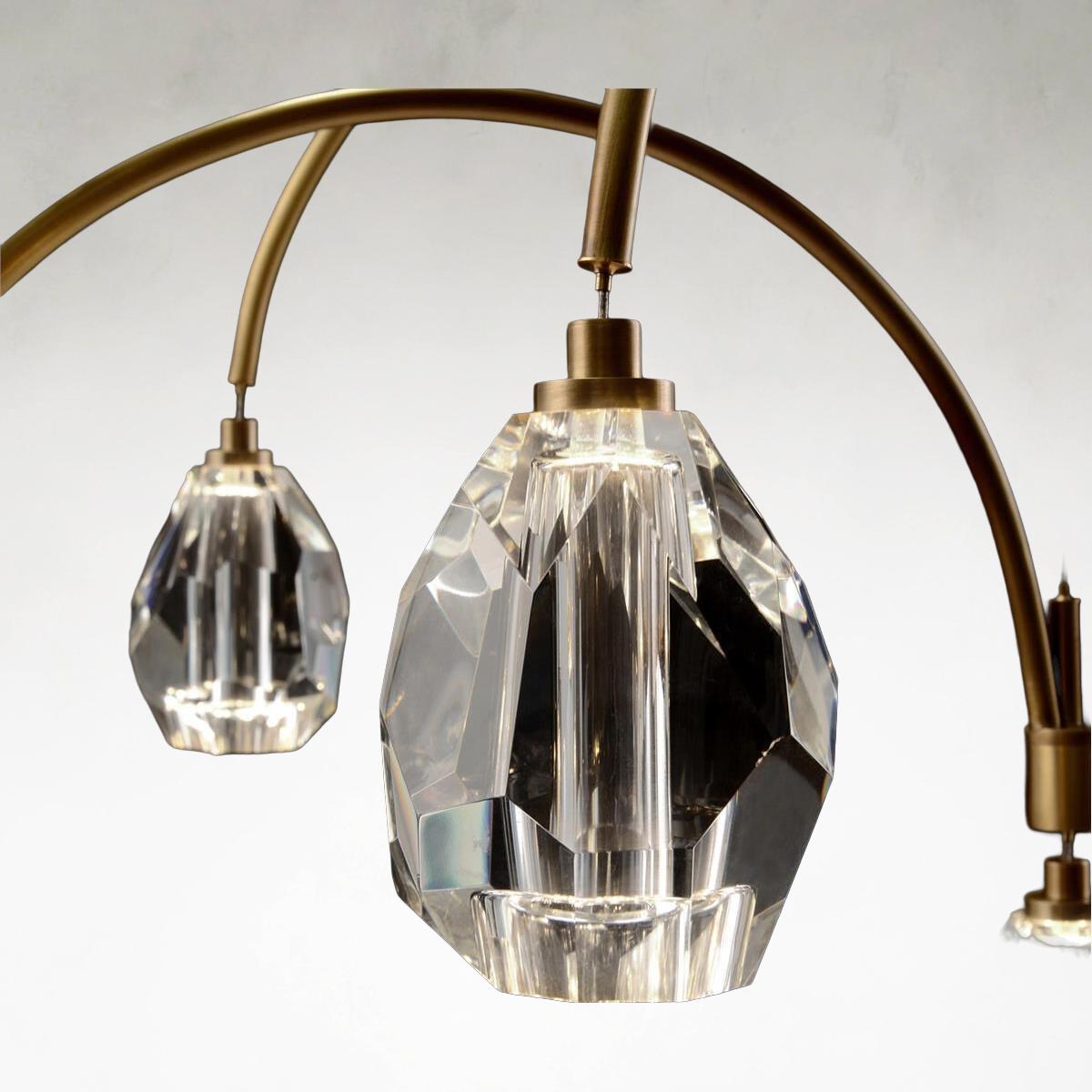 Brass Crystal chandelier - Kaia Ray for dining room view 5
