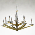 Crystal Linear chandelier - Isla Ray for dining room view 1