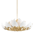 Black Brass Candle chandelier - Belen Dawn for dining room view 1