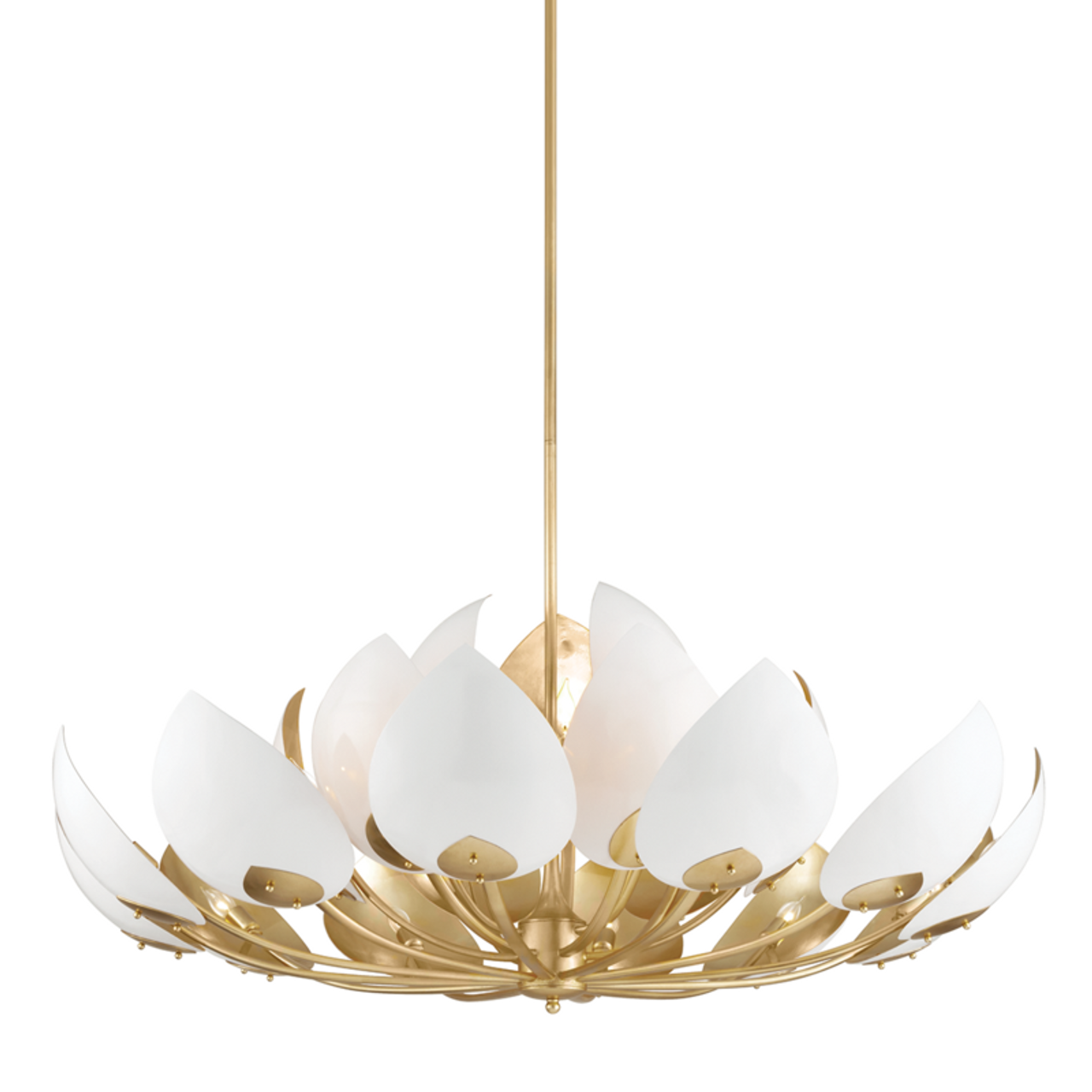 Black Brass Candle chandelier - Belen Dawn for dining room view 1
