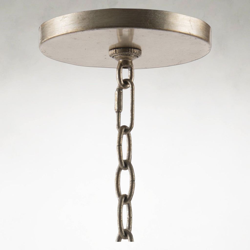 Silver Crystal chandelier - Hollis Stone for dining room view 3
