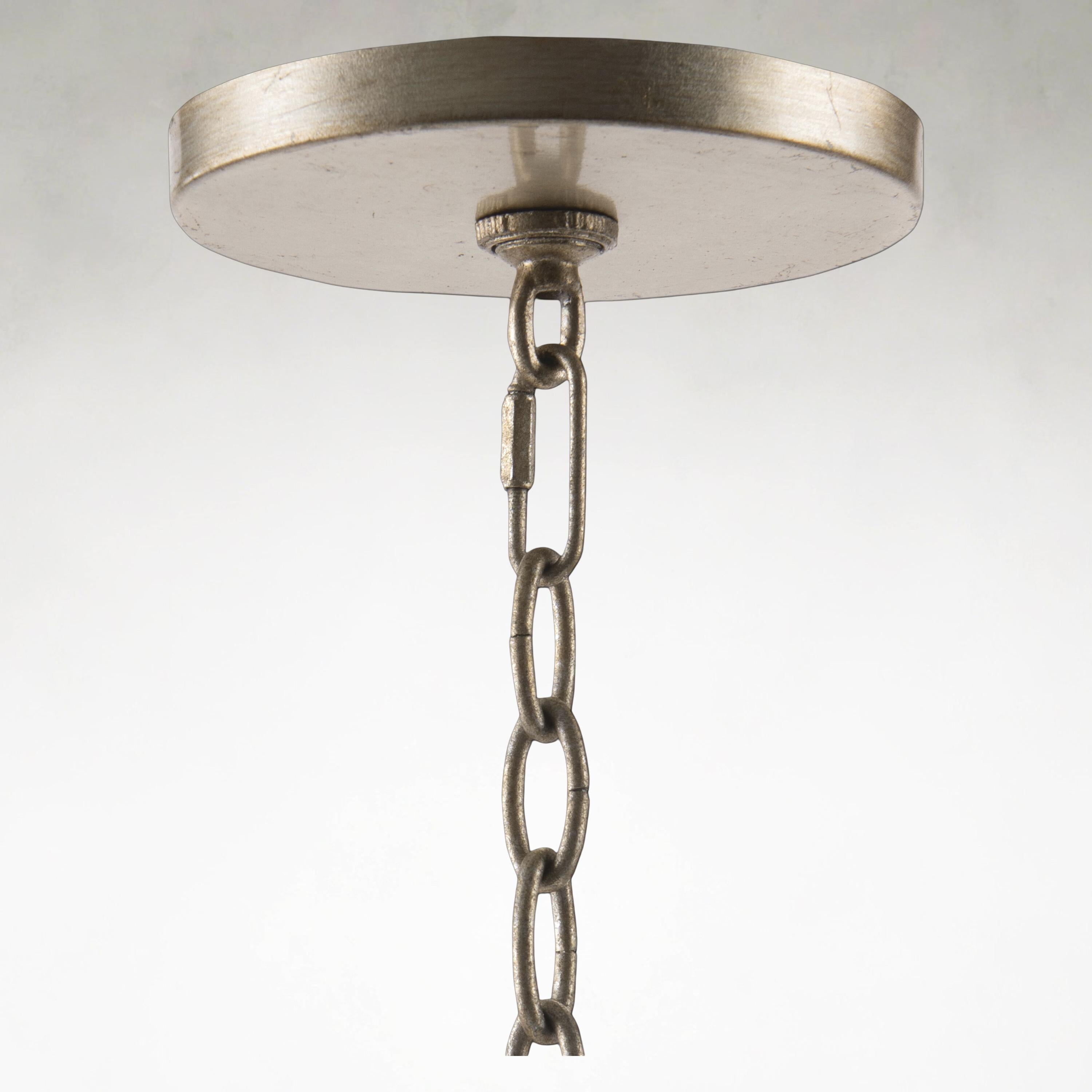 Silver Crystal chandelier - Hollis Stone for dining room view 3