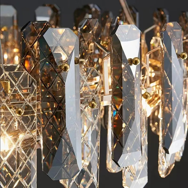 Crystal Round chandelier - Eden House for dining room view 7