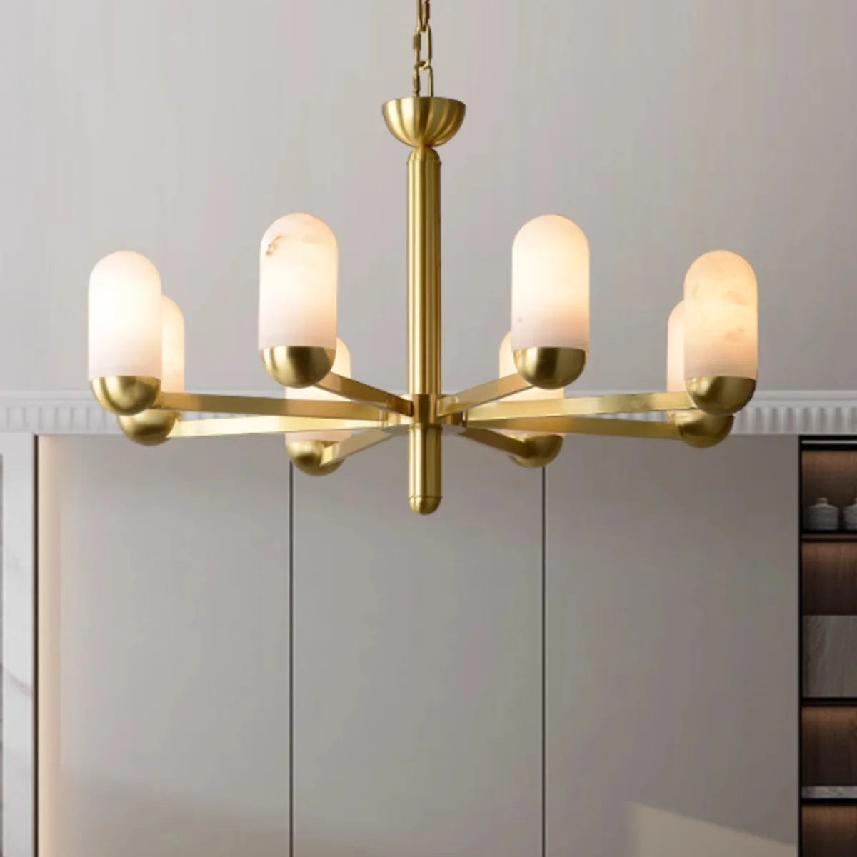 Brass Brass chandelier - Thalia House for dining room view 6