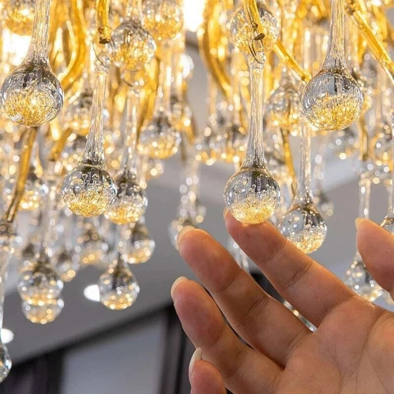 Crystal chandelier - Evren Court for dining room view 2