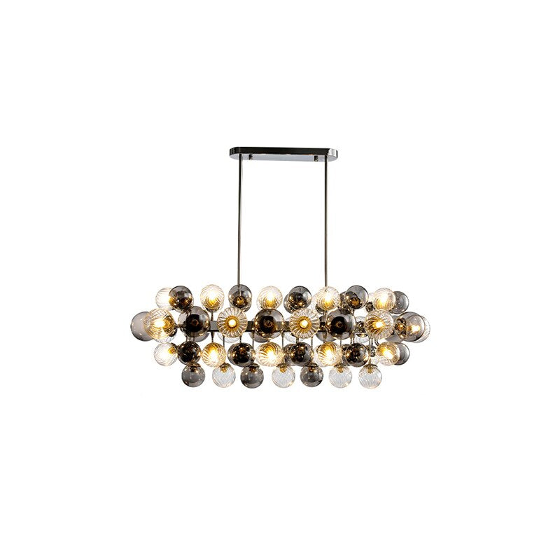 Glass Round chandelier - Kaia Bay for dining room view 5