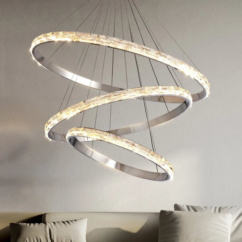 Clear Crystal Round chandelier - Oriel Bay for dining room view 1
