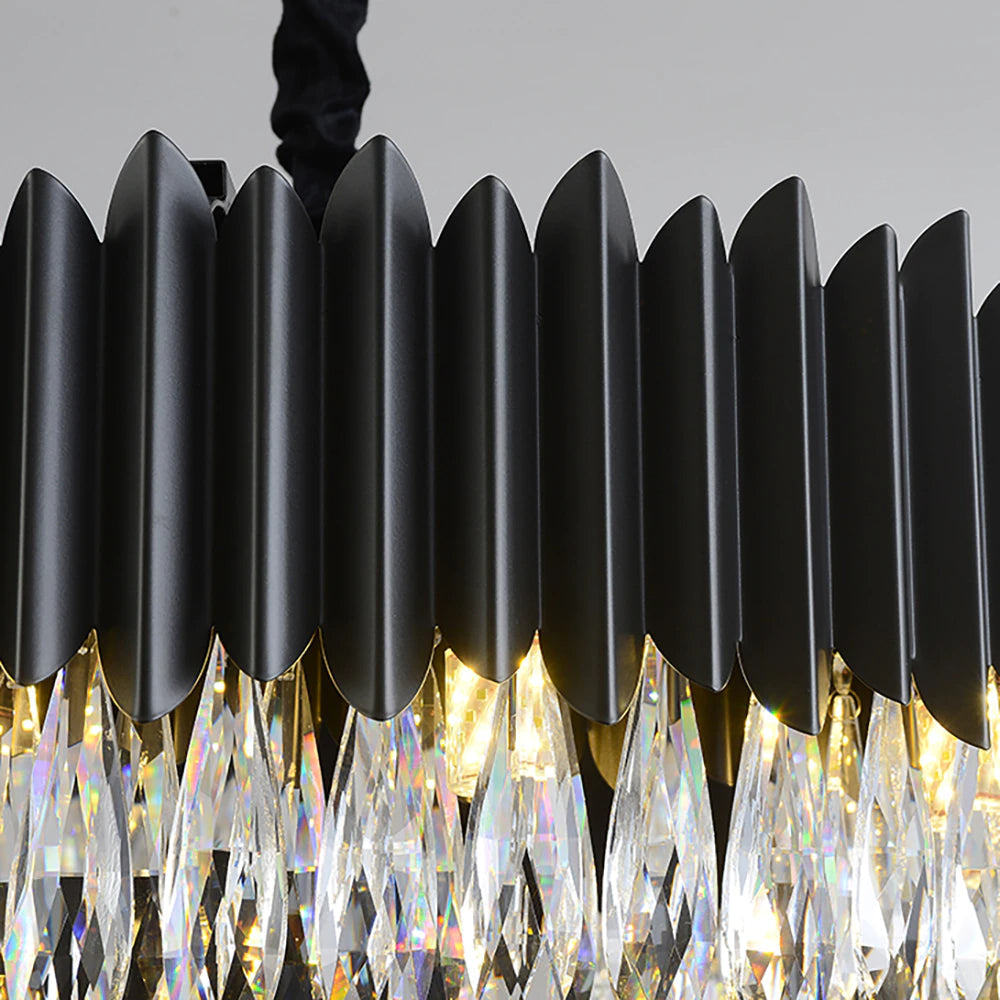 Clear Crystal chandelier - Talia House for dining room view 6