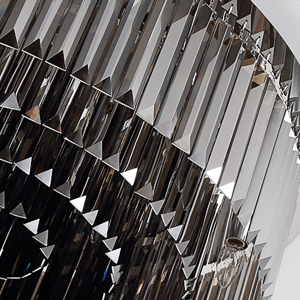 Smoke Crystal chandelier - Arden House for dining room view 4