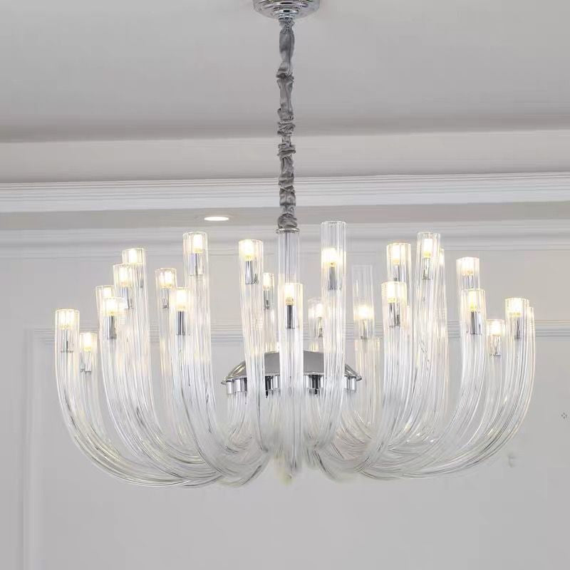 Glass chandelier - Lumen Bay for dining room view 3