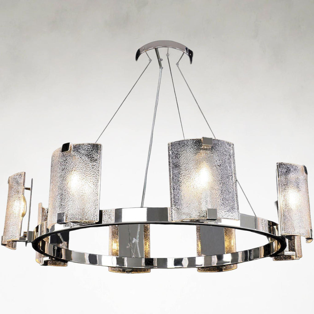 Clear Acrylic chandelier - Avon Stone for dining room view 1