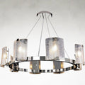 Clear Acrylic chandelier - Avon Stone for dining room view 1