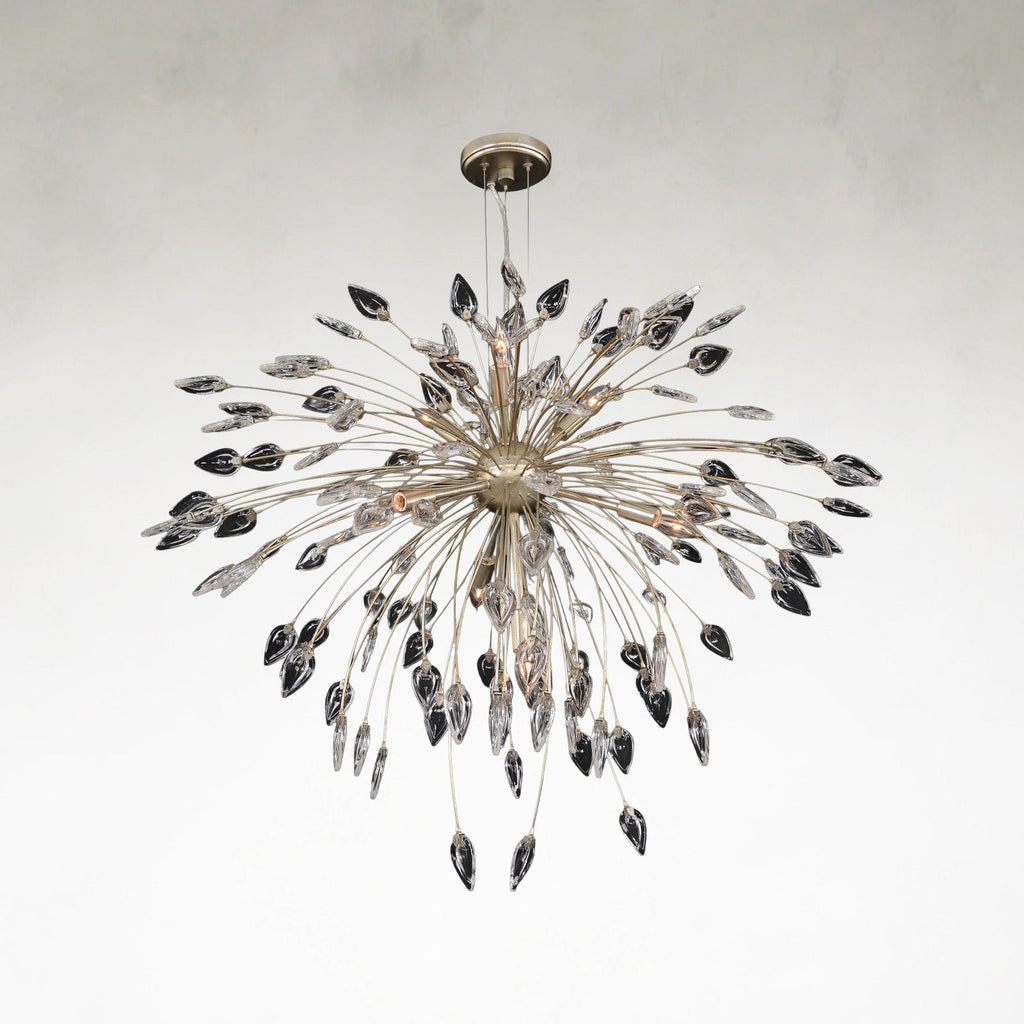 Crystal Linear chandelier - Seren Stone for dining room view 1