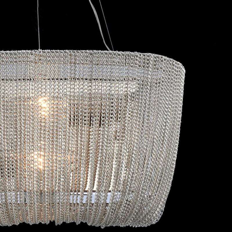 Steel chandelier - Vale House for dining room view 4