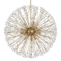 Aged Brass Brass Sputnik chandelier - Galen Gleam for dining room view 1