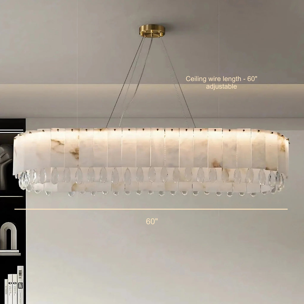Clear Crystal chandelier - Rosa Lane for dining room view 7