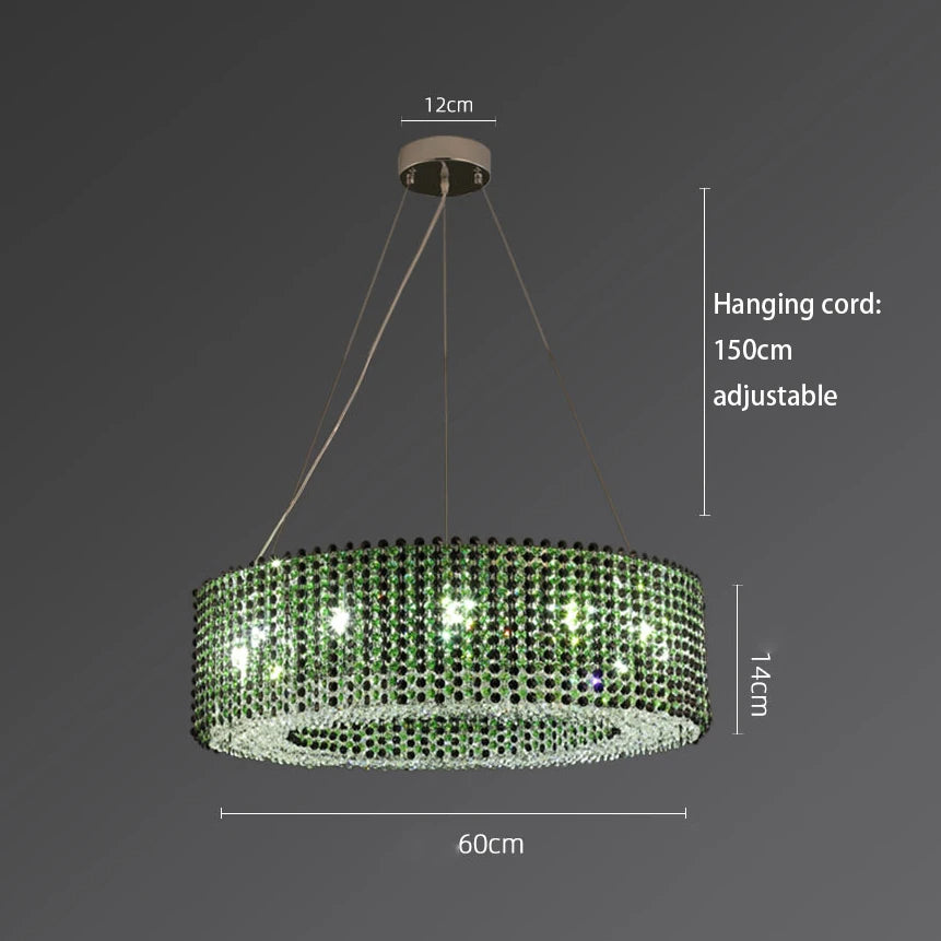 Black Crystal chandelier - Lazuli House for dining room view 10