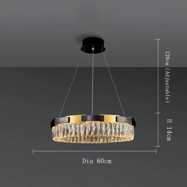 Clear Crystal chandelier - Kora Bay for dining room view 8