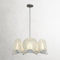White Alabaster Linear chandelier - Orion Court for dining room view 1