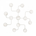 White Alabaster chandelier - Juno Meadow for dining room view 1