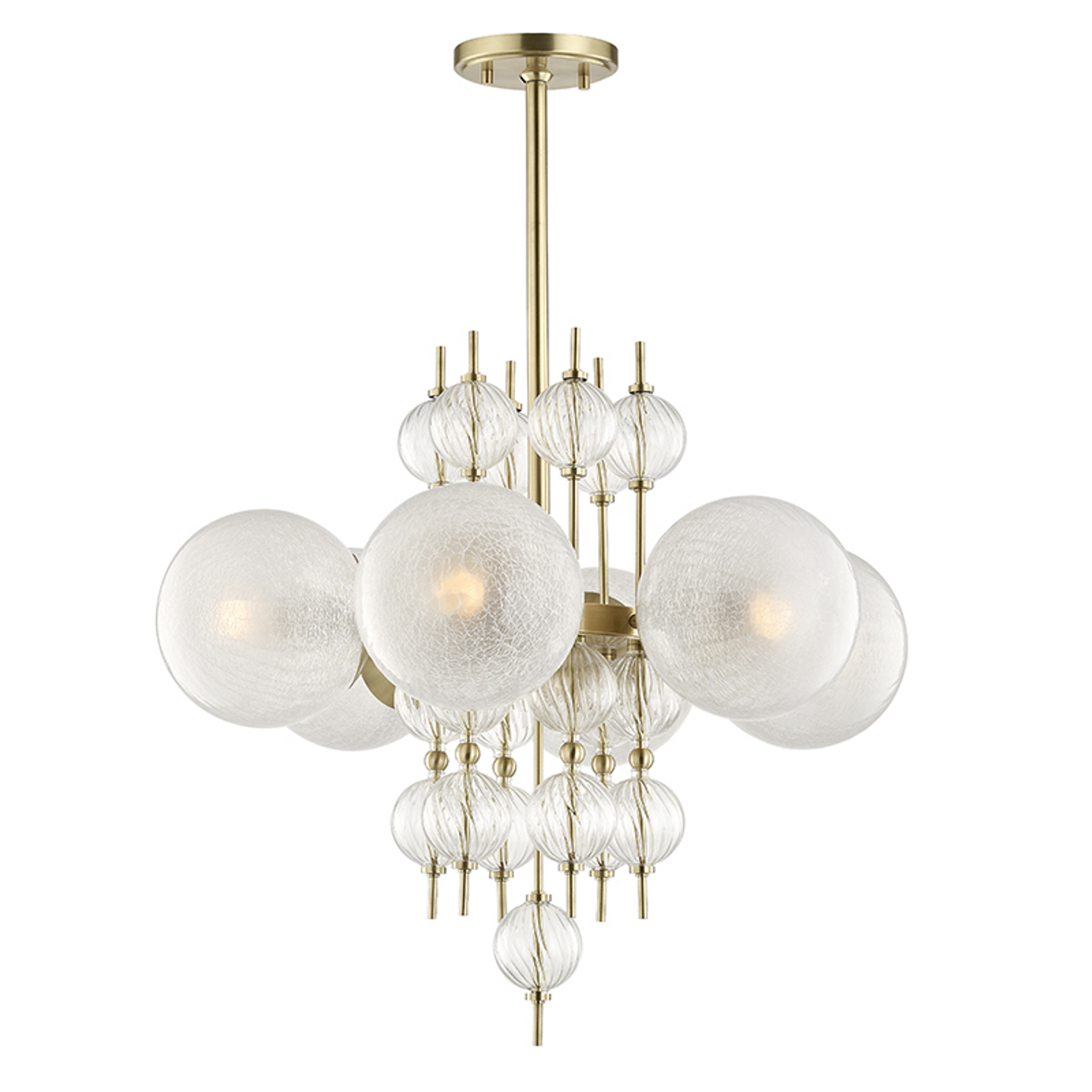 Brass Brass Candle chandelier - Keira Dawn for dining room view 2