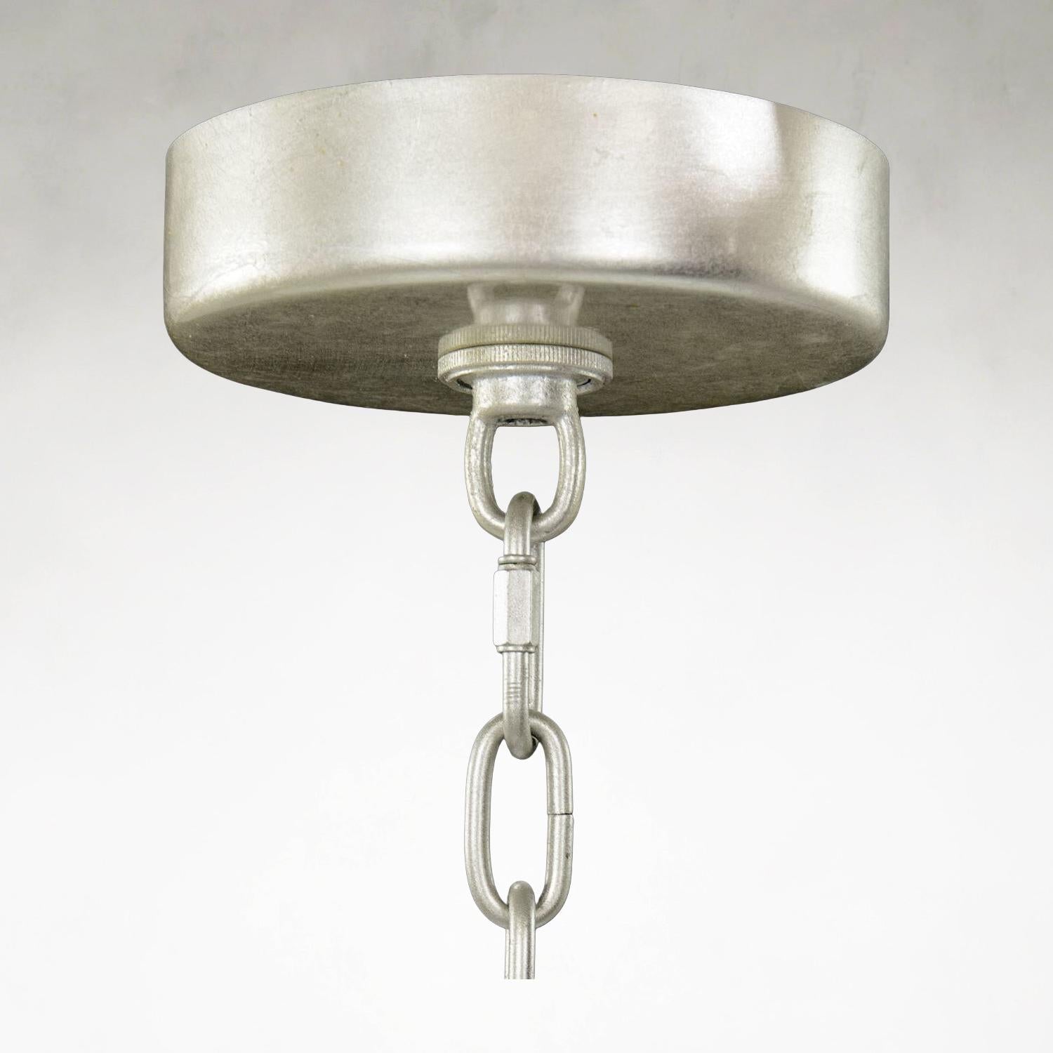 Silver Crystal chandelier - Viola Stone for dining room view 6
