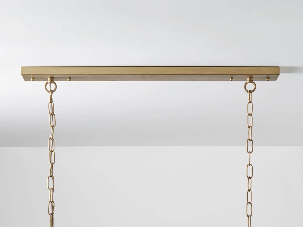Brass Crystal Tiered chandelier - Maia Wisp for dining room view 3