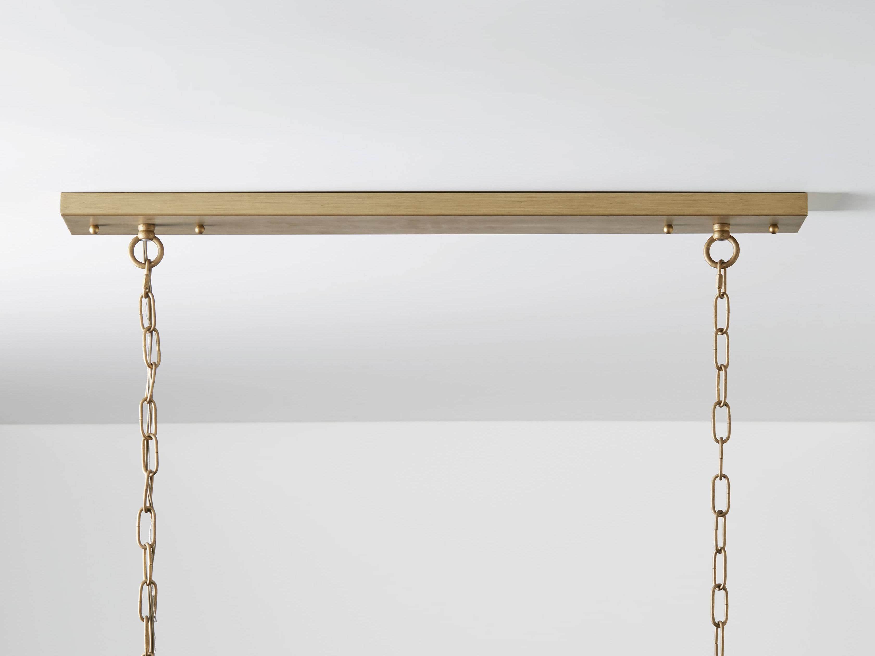 Brass Crystal Tiered chandelier - Maia Wisp for dining room view 3