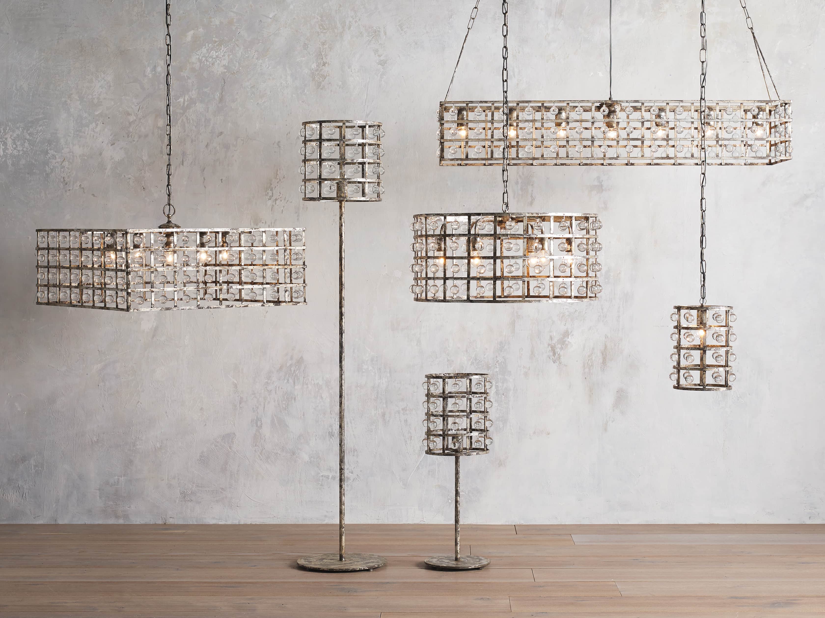 Bronze Crystal Round chandelier - Aster Court for dining room view 3