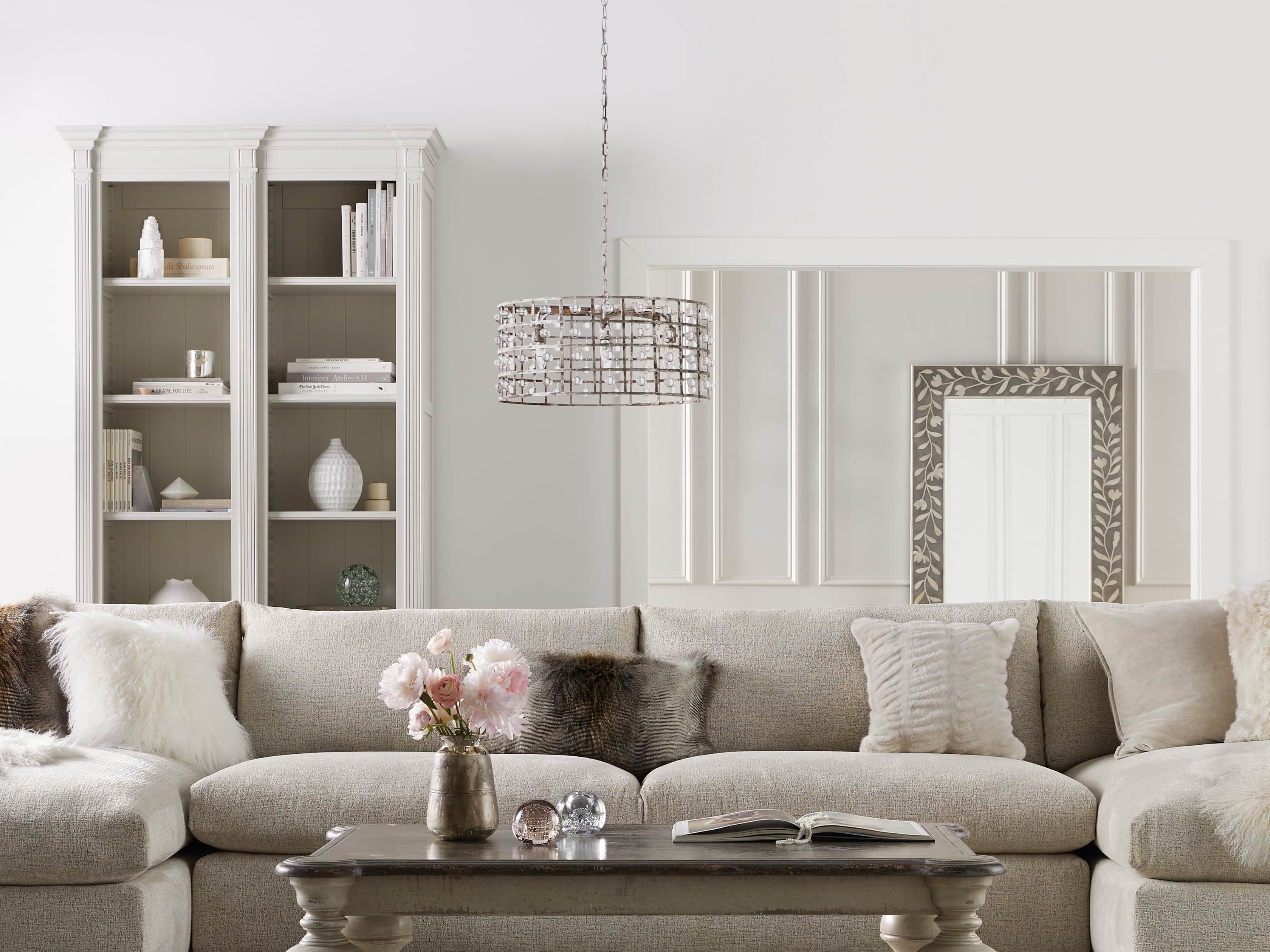Bronze Crystal Round chandelier - Aster Court for dining room view 11