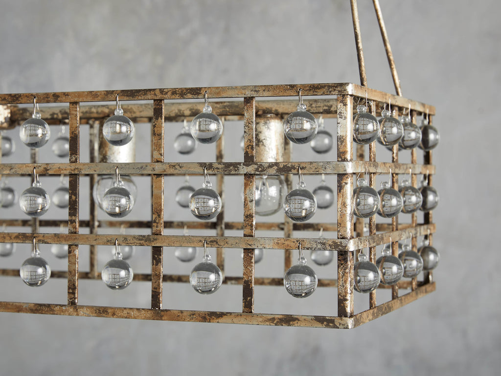 Black Crystal Round chandelier - Greer Wisp for dining room view 2