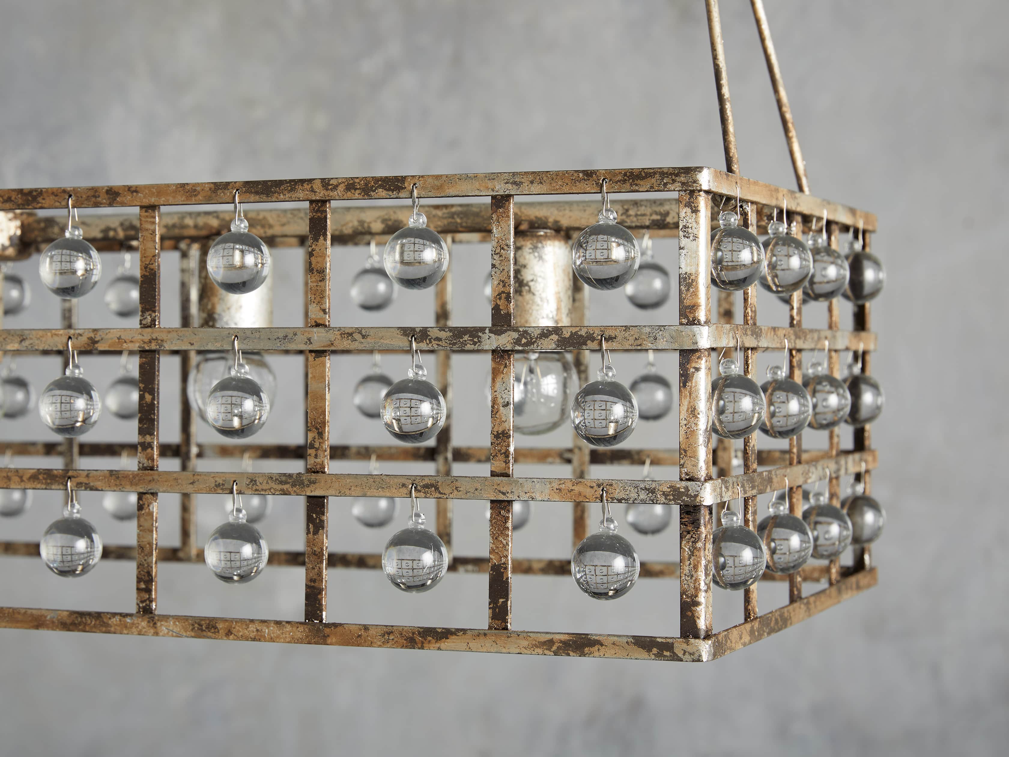 Black Crystal Round chandelier - Greer Wisp for dining room view 2