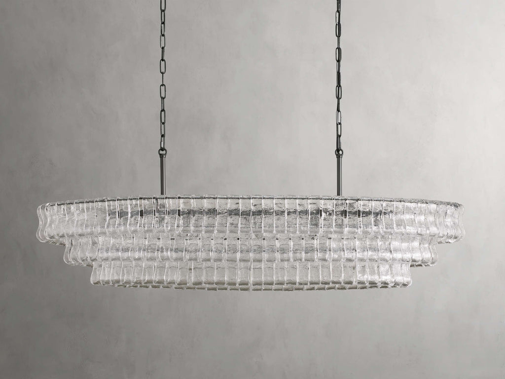 Black Glass Candle chandelier - Willa Wisp for dining room view 15