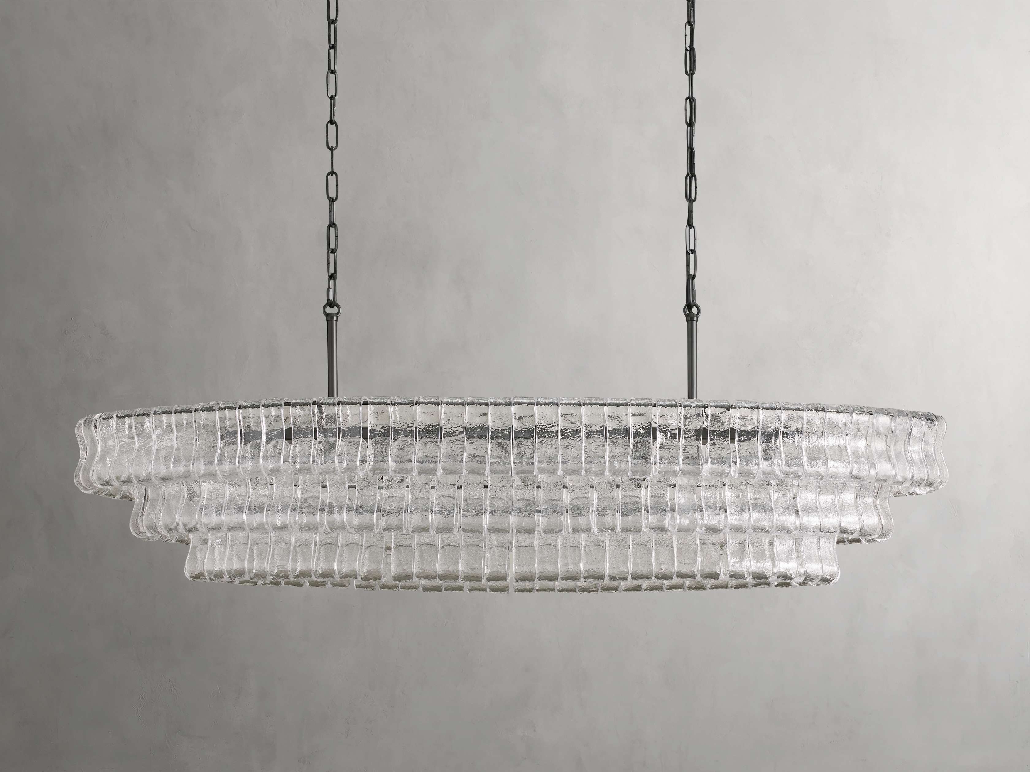 Black Glass Candle chandelier - Willa Wisp for dining room view 15