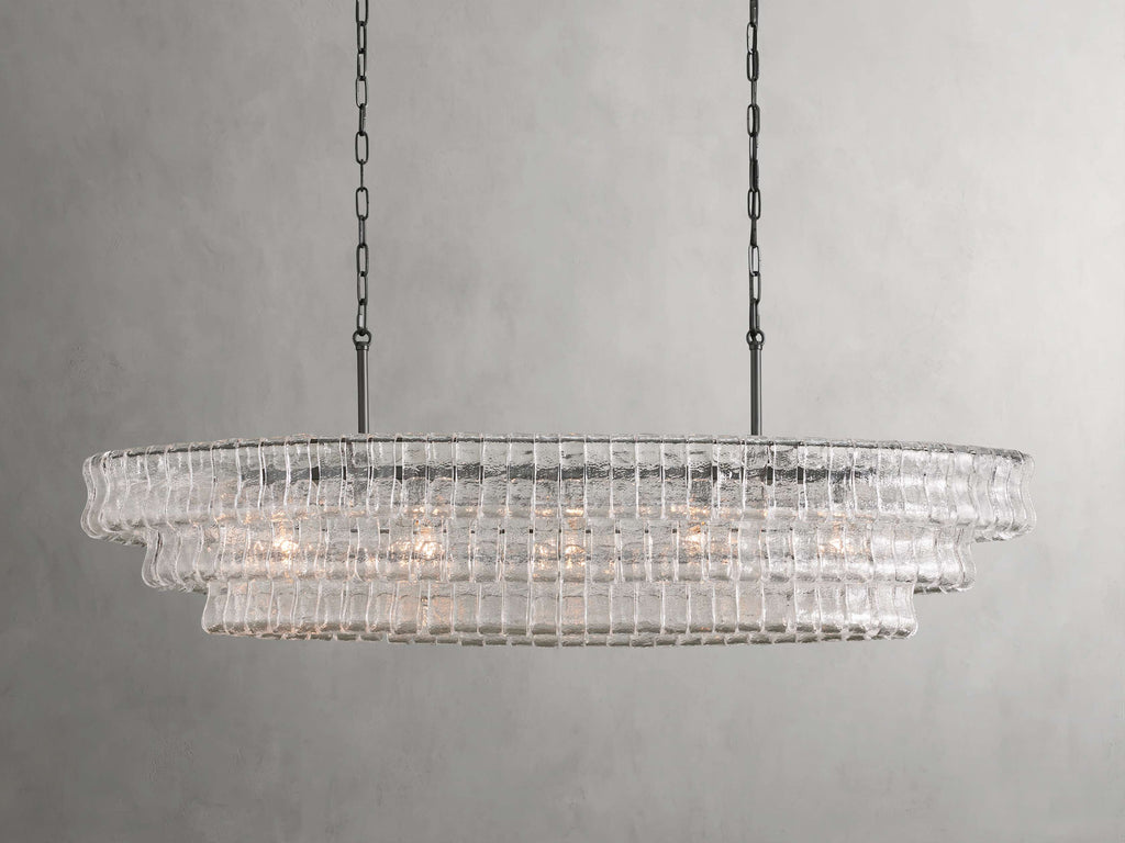 Black Glass Candle chandelier - Willa Wisp for dining room view 24