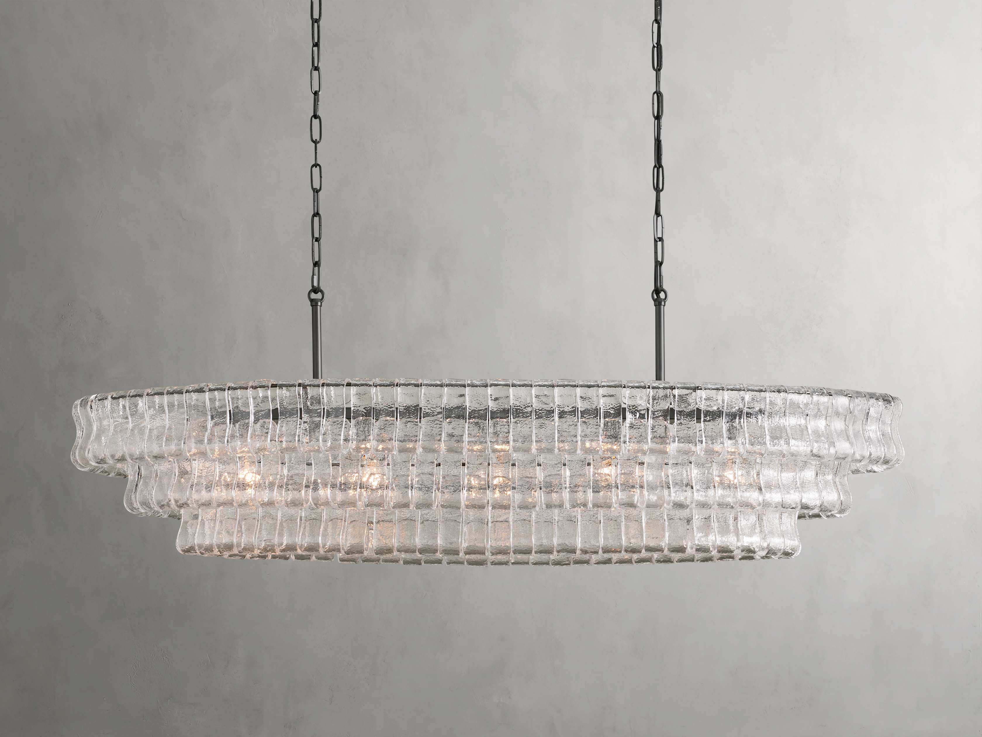 Black Glass Candle chandelier - Willa Wisp for dining room view 24