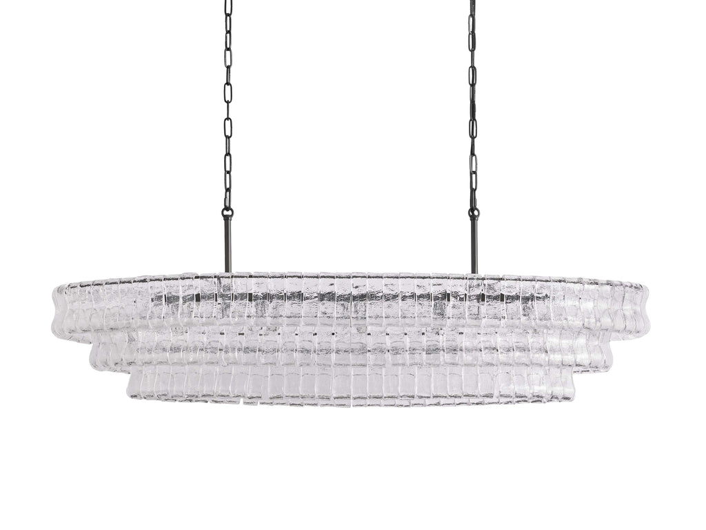 Black Glass Candle chandelier - Willa Wisp for dining room view 17