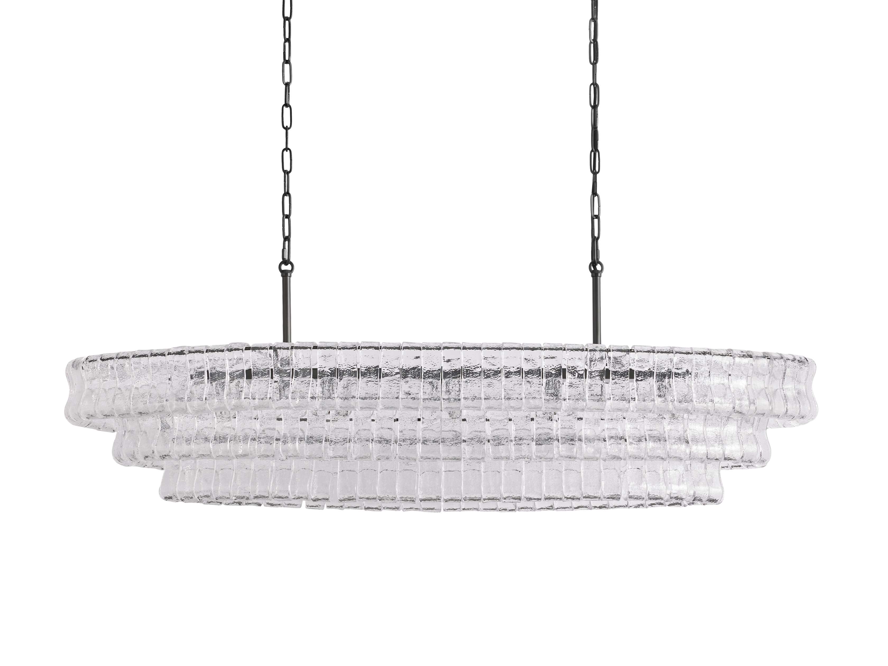 Black Glass Candle chandelier - Willa Wisp for dining room view 17