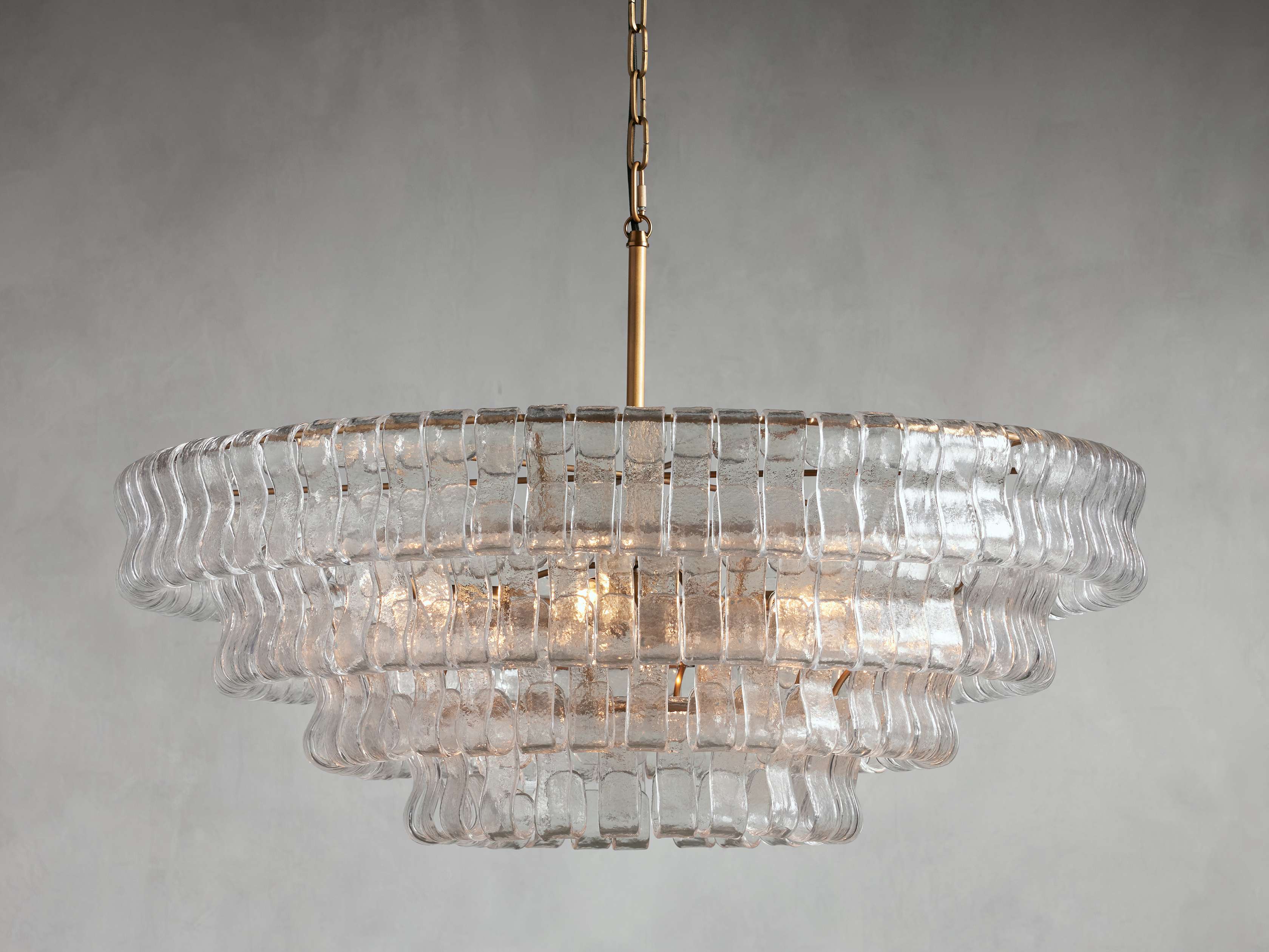 Black Glass Round chandelier - Kora Court for dining room view 22