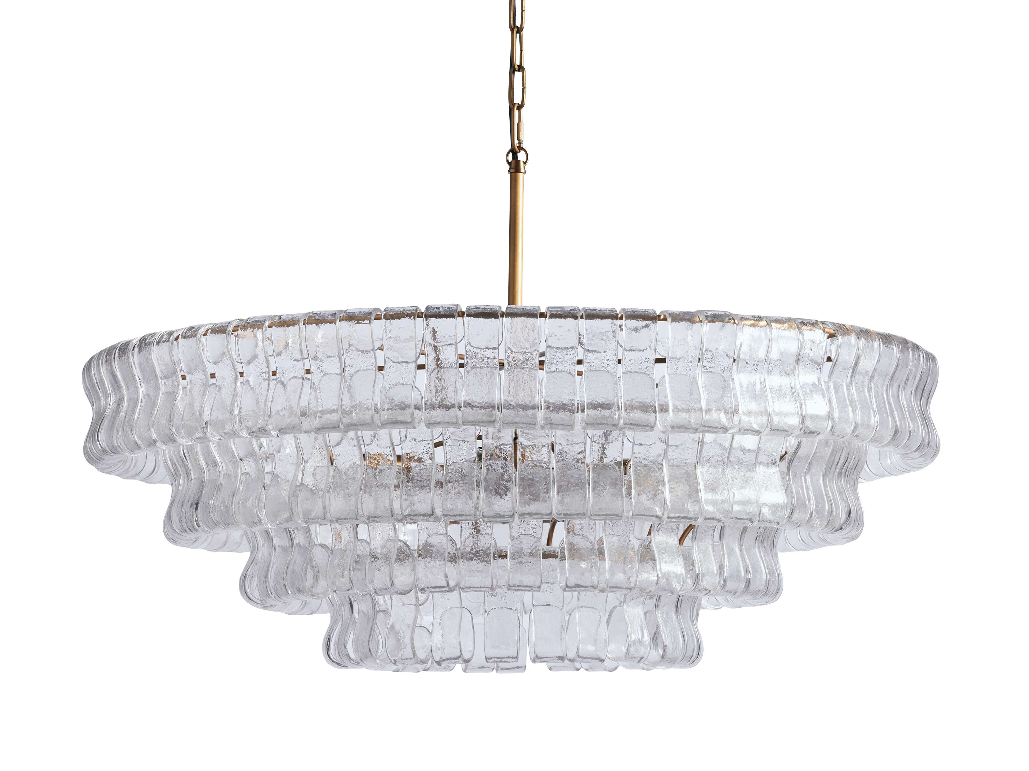 Black Glass Round chandelier - Kora Court for dining room view 10