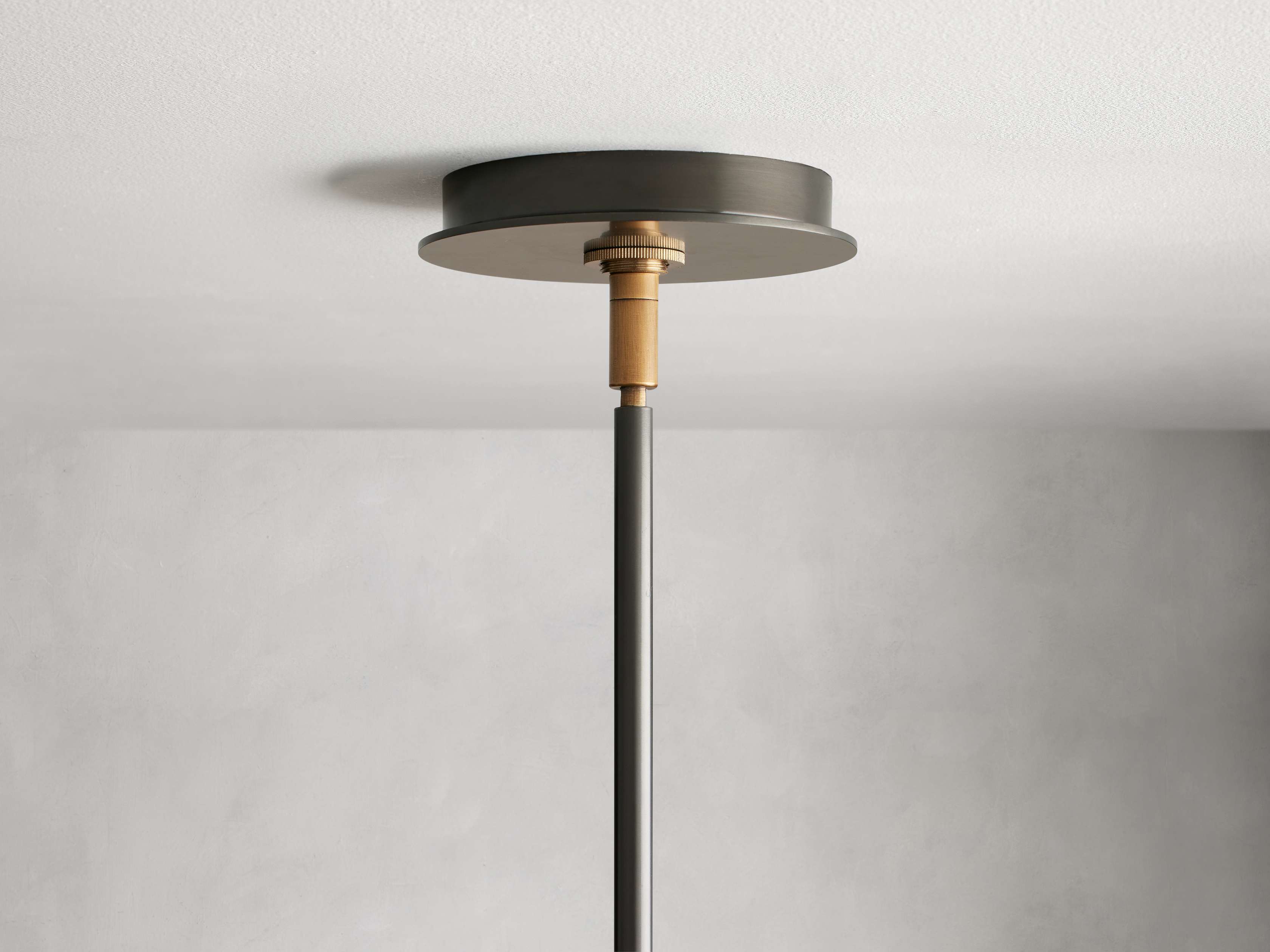 Black Steel Round chandelier - Soren Court for dining room view 2