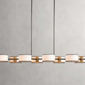 Black Steel Linear chandelier - Zinnia Wisp for dining room view 1
