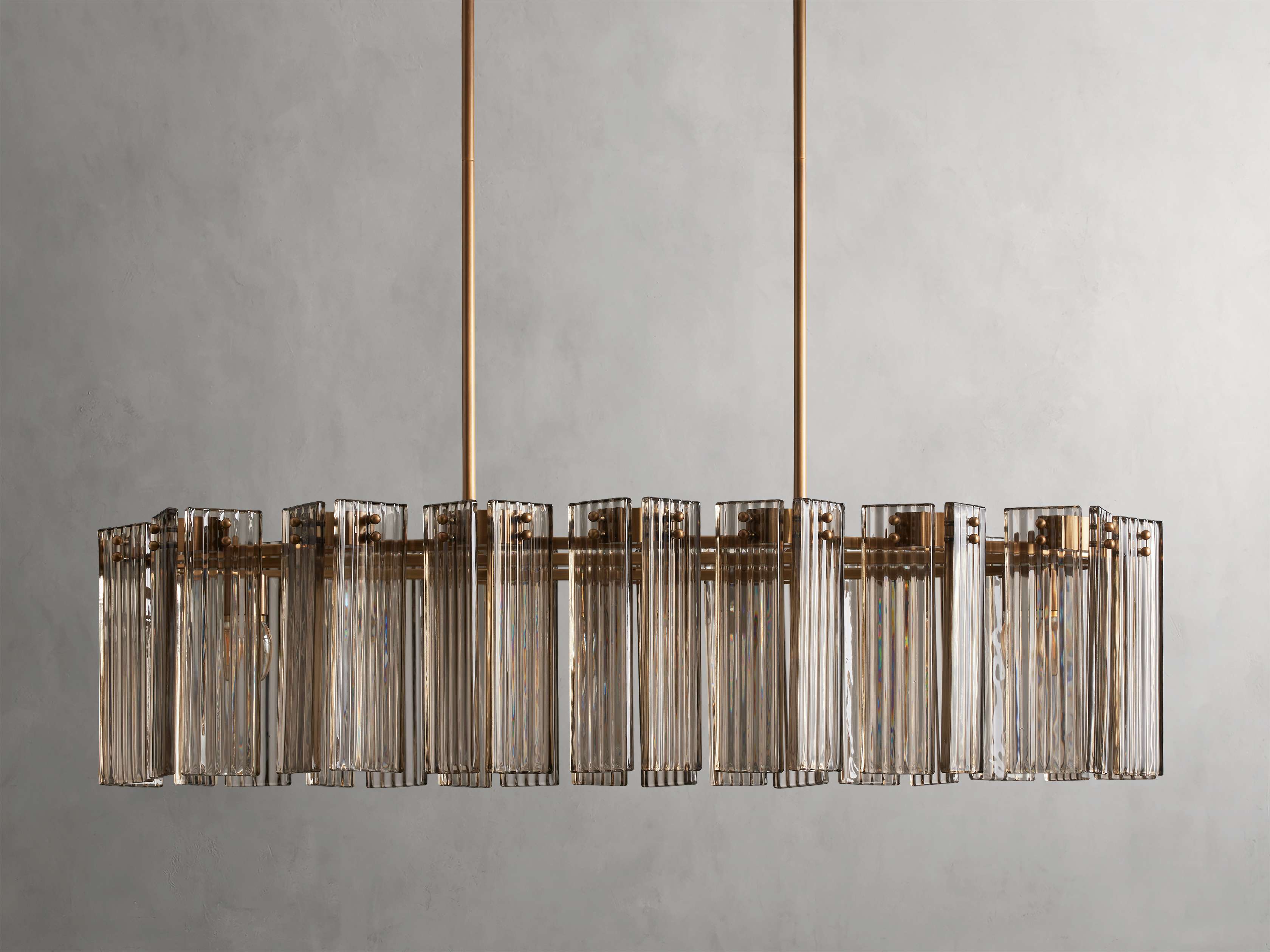 Black Glass Round chandelier - Isla Court for dining room view 36