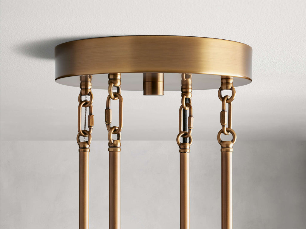 Black Glass Round chandelier - Della Court for dining room view 14