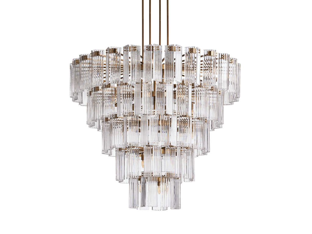 Black Glass Round chandelier - Della Court for dining room view 16