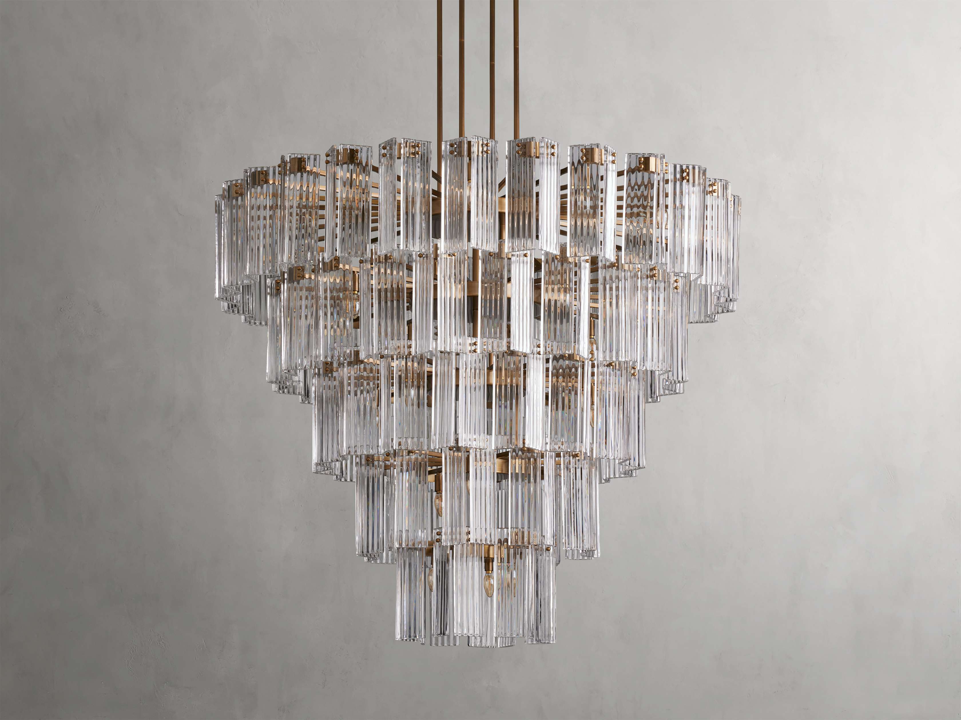 Black Glass Round chandelier - Della Court for dining room view 18