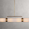 Black Glass Linear chandelier - Lumen Wisp for dining room view 1