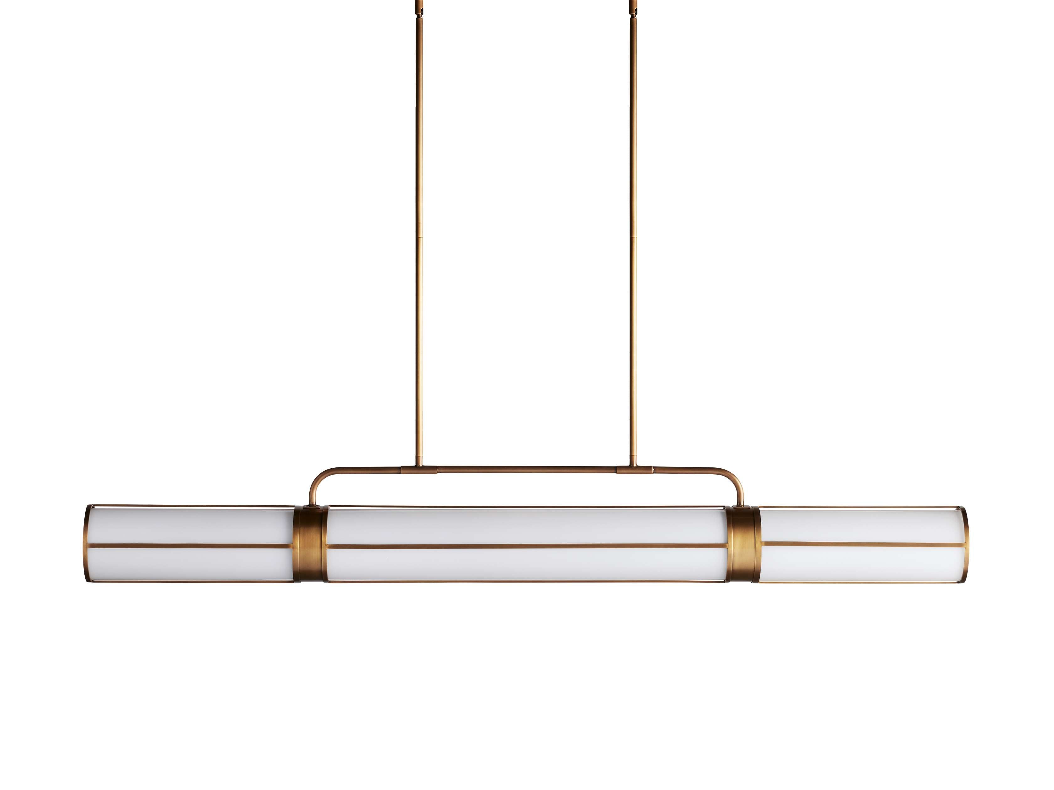 Black Glass Linear chandelier - Lumen Wisp for dining room view 6