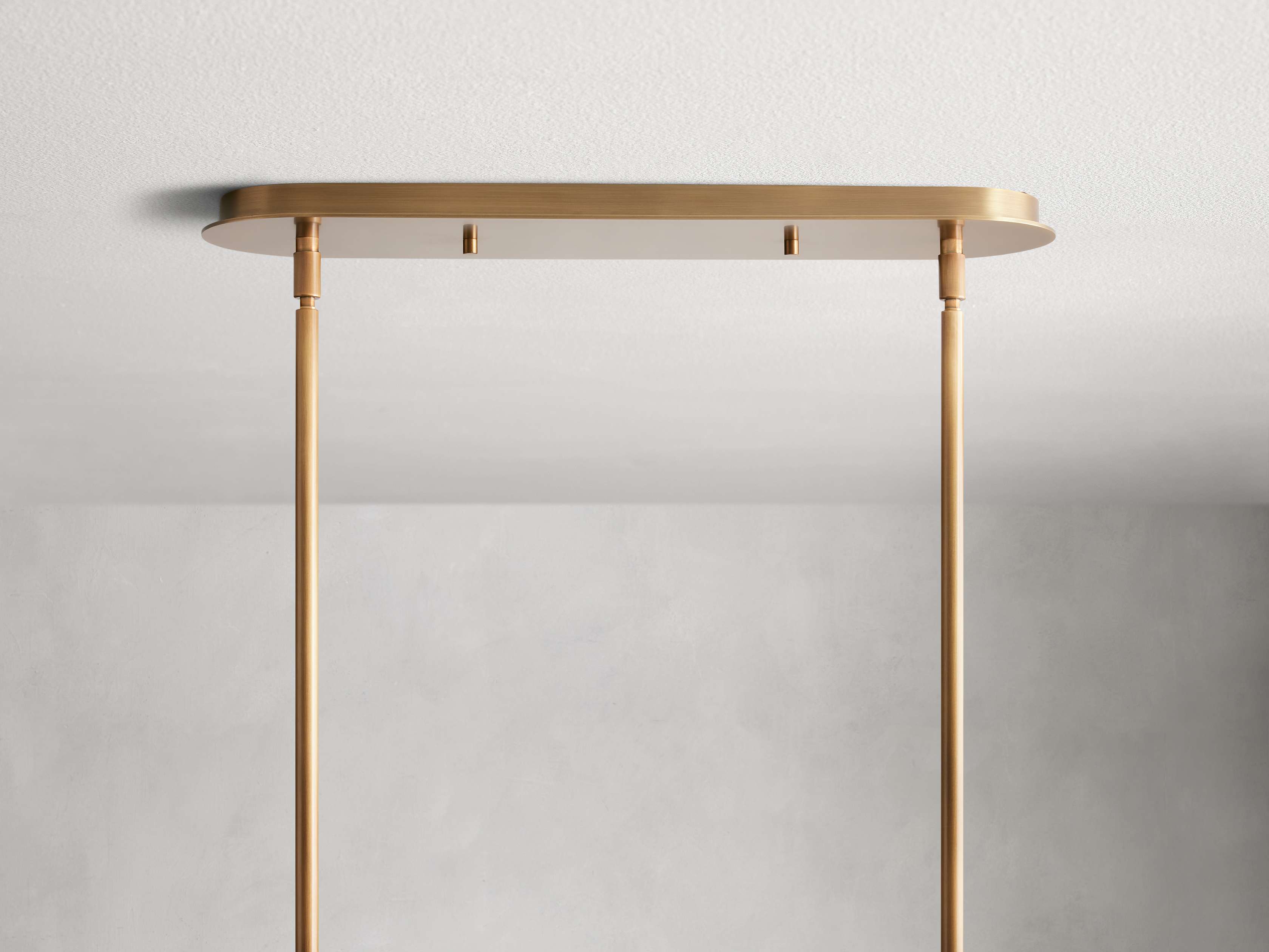 Black Glass Linear chandelier - Lumen Wisp for dining room view 7
