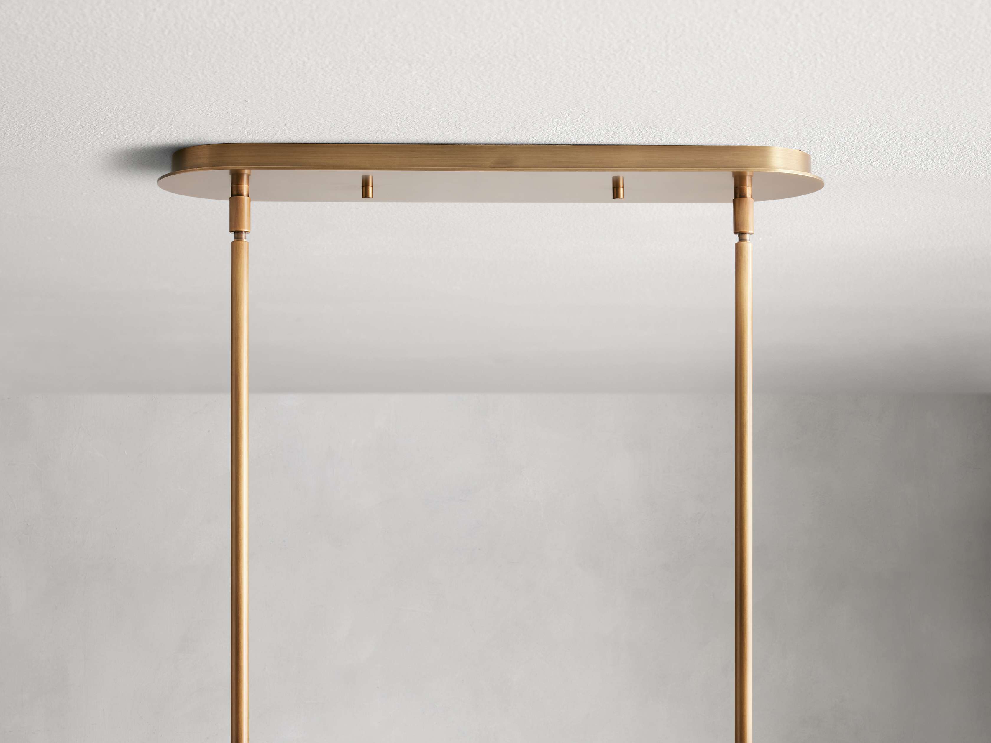 Black Glass Linear chandelier - Lumen Wisp for dining room view 8